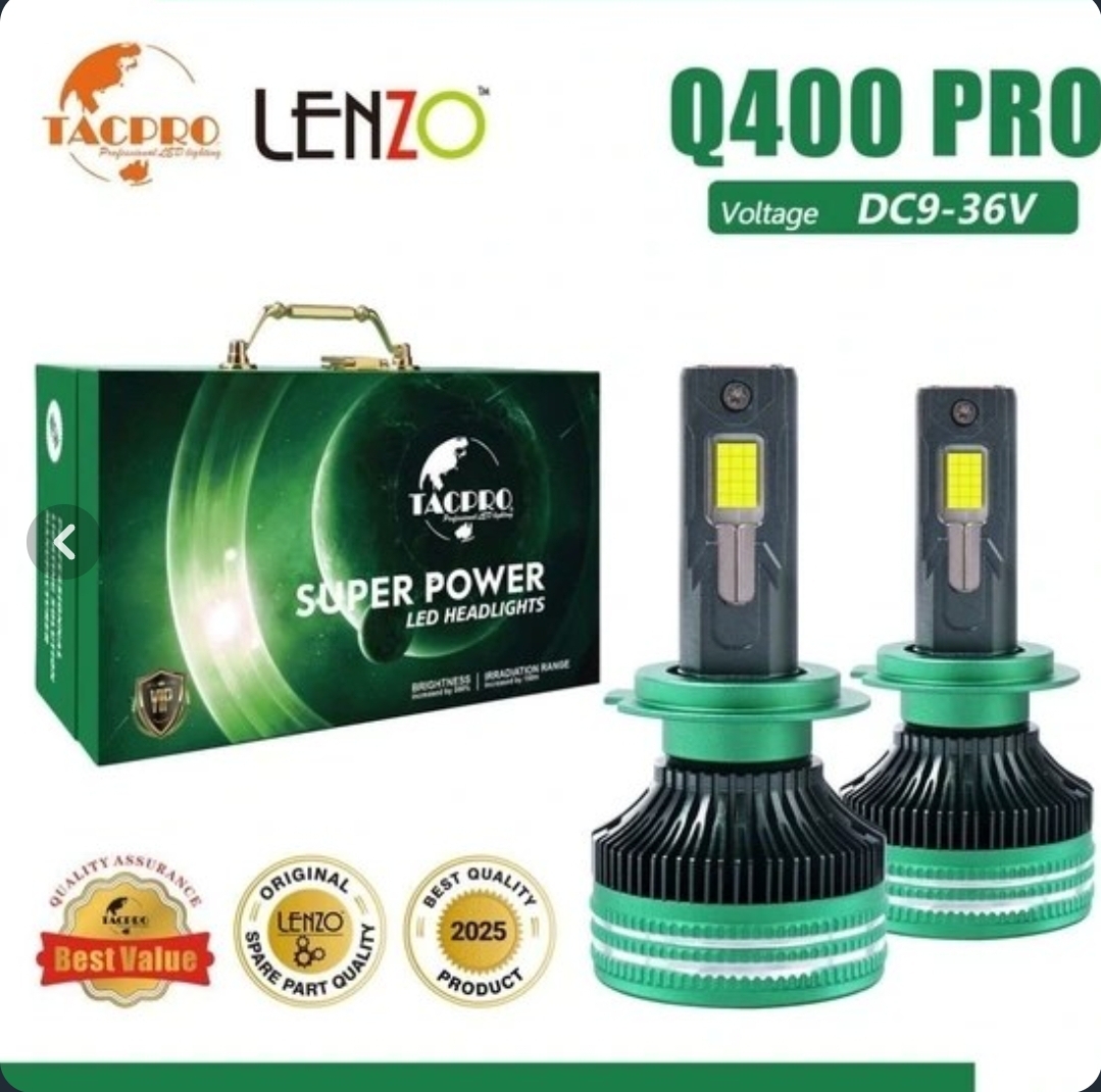 هدلایت خودرو برندلنزو شرکتی اورجینال سریQ400 پرو مکس