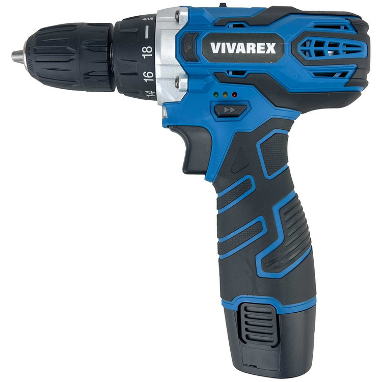 دریل پیچ گوشتی شارژی ویوارکس مدل VR12V-2A-BLUE مجموعه 28 عددی