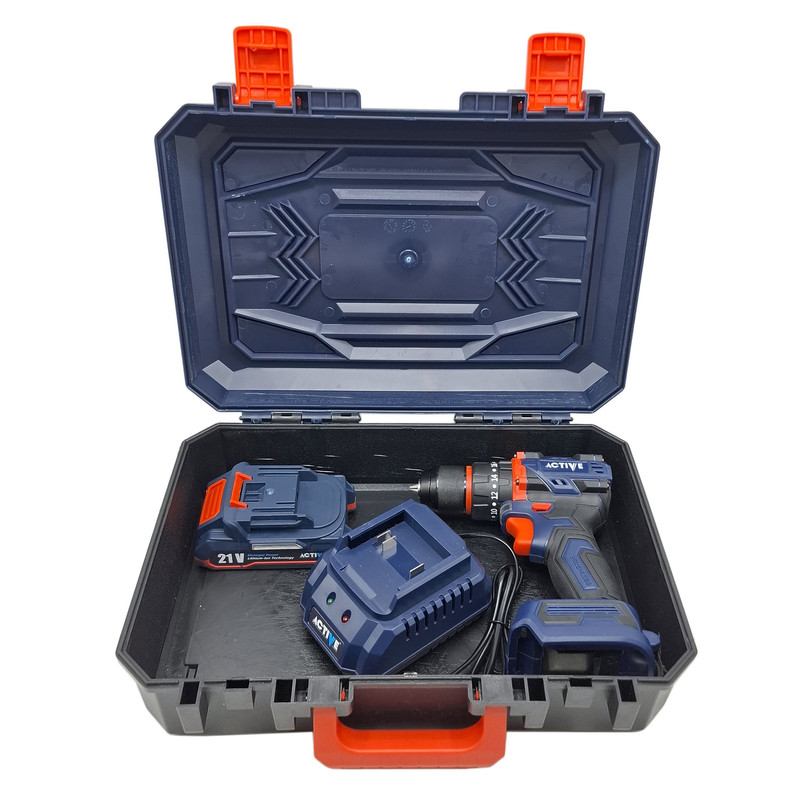 دریل چکشی شارژی صنعتی براشلس 10میلی متری 21 ولت اکتیو مدل AC_7821CH