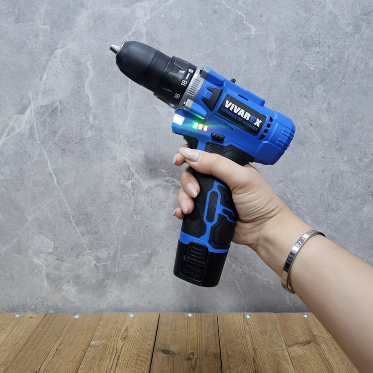 دریل پیچ گوشتی شارژی صنعتی 10 میلی متری 12 ولت ویوارکس مدل 12V کد 18