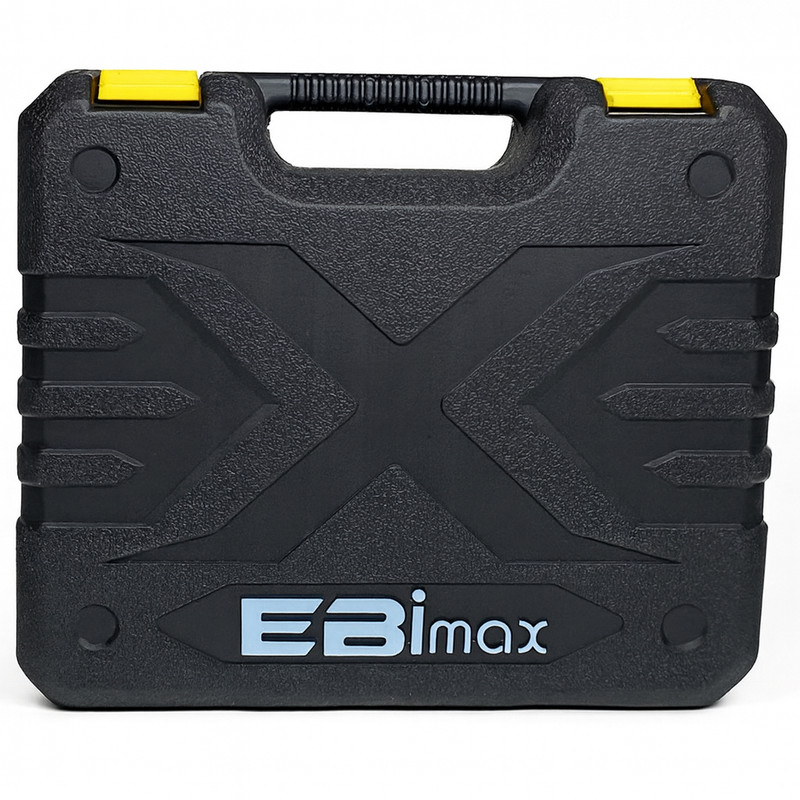 دریل پیچ گوشتی شارژی 10میلیمتری 12ولت ابی مکس مدل EM-12V مجموعه 24 عددی