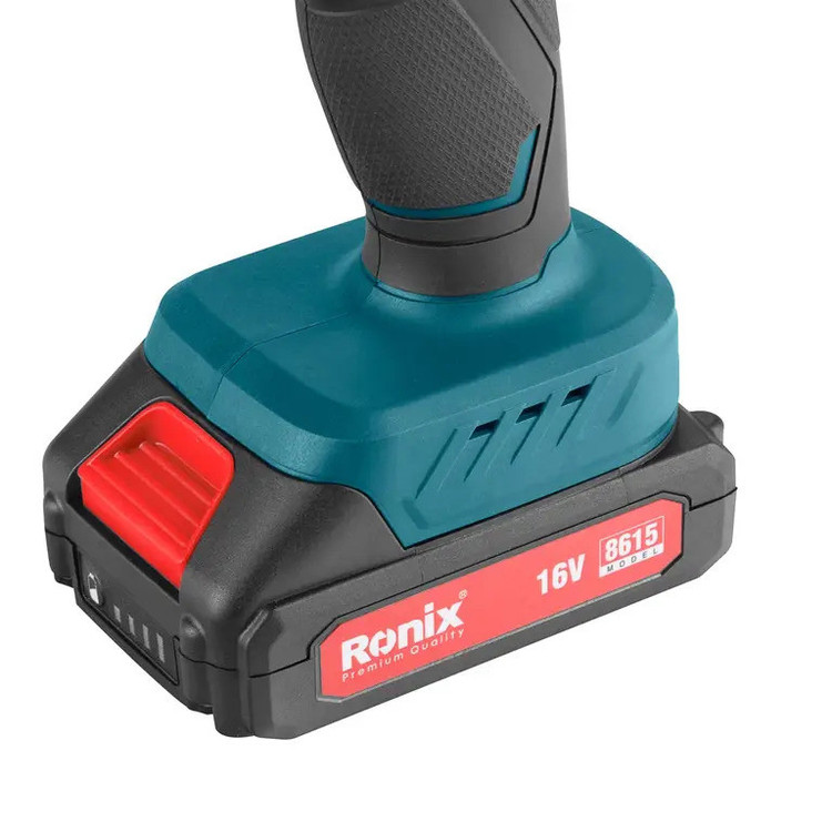 دریل پیچ گوشتی ظرفیت سه نظام 10میلی متر 16 ولت رونیکس RH-8615