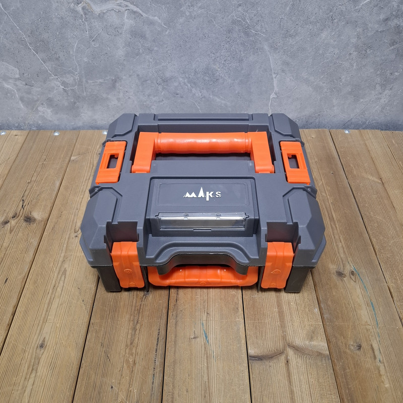 دریل چکشی شارژی براشلس سه نظام 10 میلی متری 16/8 ولت مکث اچ ام تی مدل 16.8V Li_ionمجوعه 5 عددی