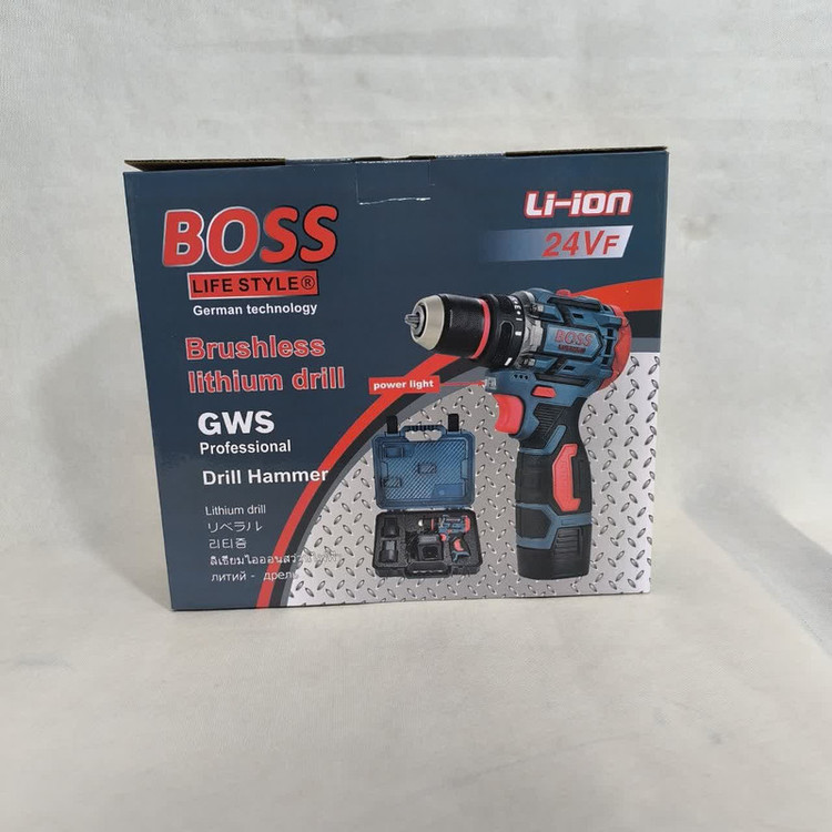 دریل شارژی باس مدل 24V-brushless-dual battery