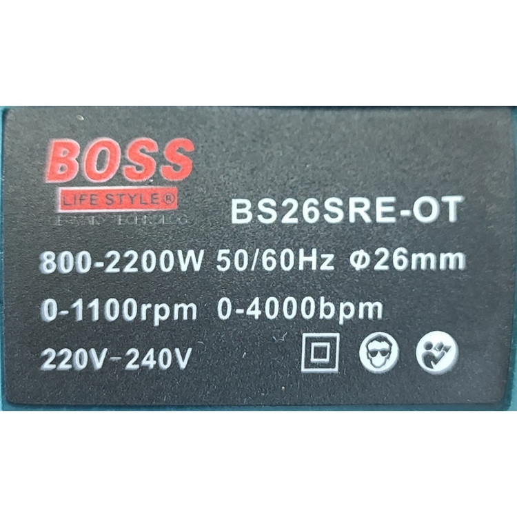 دریل بتنکن چکشی 26 میلیمتری 850 وات باس مدل BS26SRE_OT