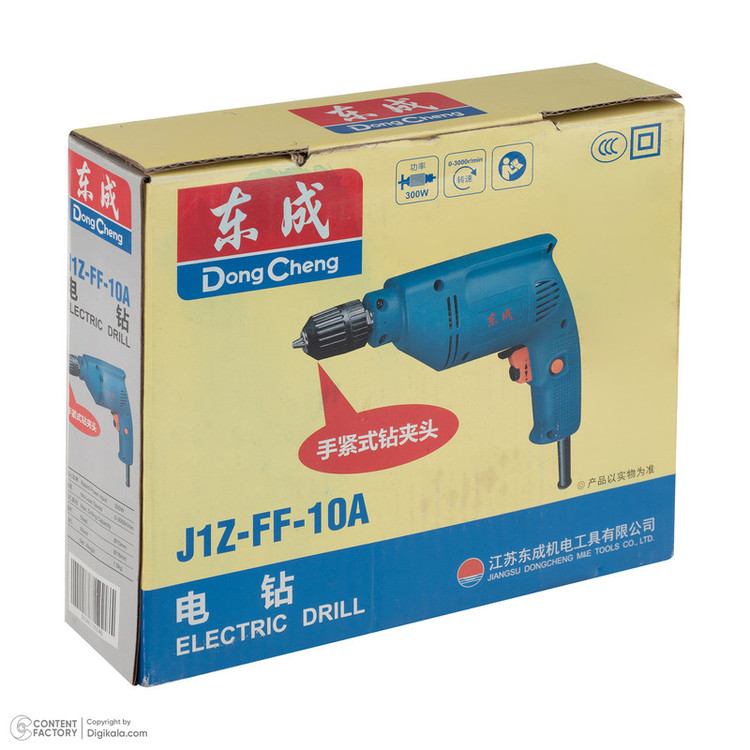 دریل 10 میلیمتری 300 وات دانگ چنگ مدل DJZ10A-j1z-ff-10a