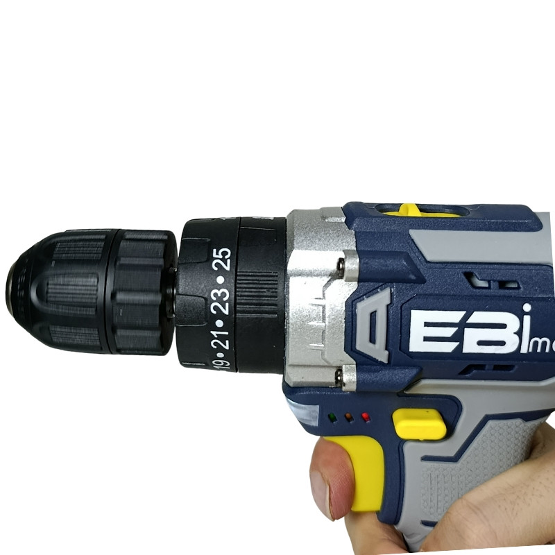دریل پیچ گوشتی شارژی 10 میلیمتری 20 ولت ابی مکس مدل EM-20V مجموعه 24 عددی