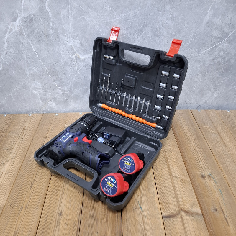 دریل چکشی شارژی 10 میلی متری 12 ولت اکتیو مدل 12V /3112 کد 32