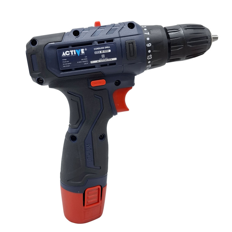 دریل پیچ گوشتی شارژی 10 میلی متری 12 ولت اکتیو تولز مدل AC-3232