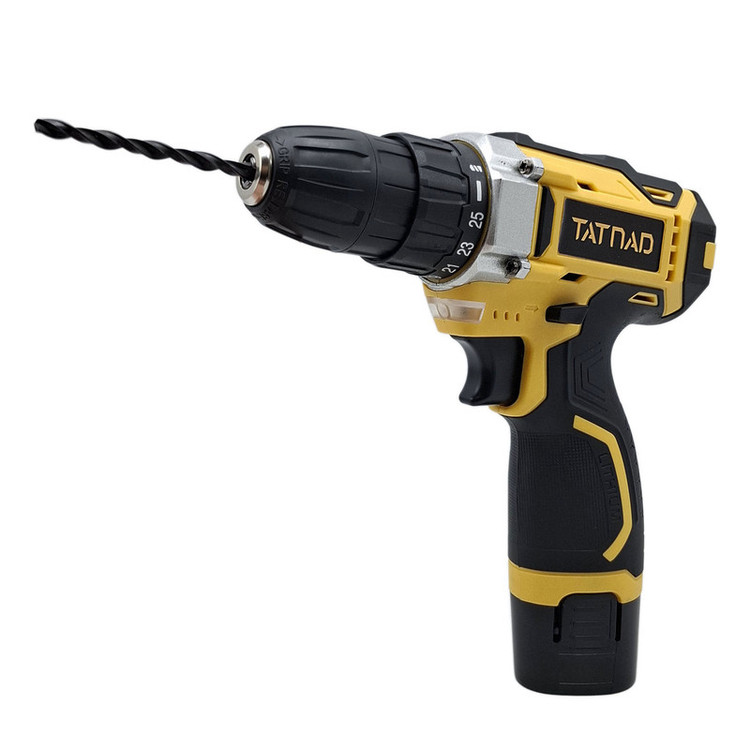 مجموعه 29 عددی دریل پیچگوشتی شارژی صنعتی 10 میلیمتری 18 ولت تات ناد مدل D2B_18V کد 20