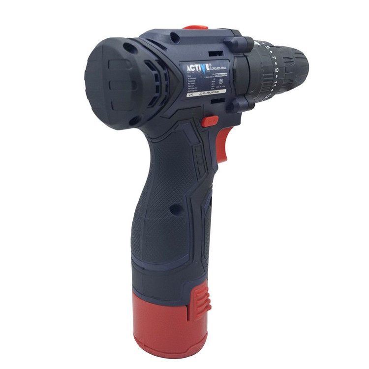 دریل چکشی شارژی 10 میلی متری 12 ولت اکتیو مدل AC_3112BR کد 30 مجموعه 29 عددی