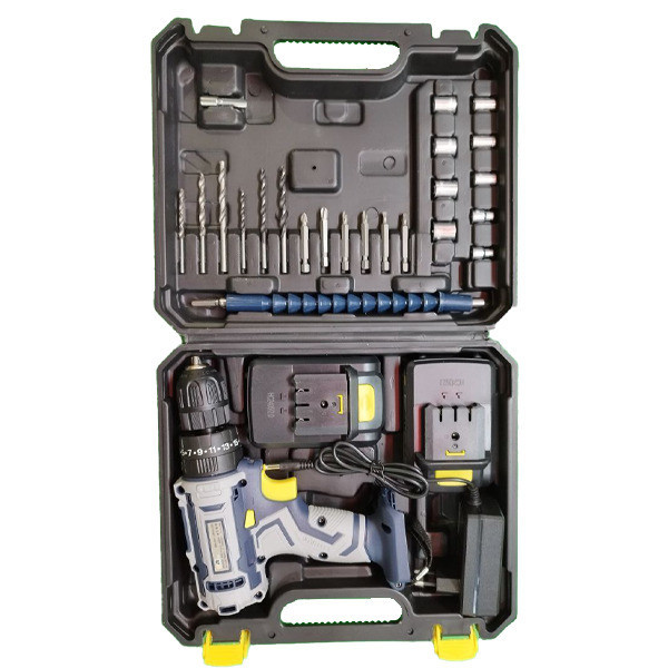 مجموعه 24 عددی دریل پیچ گوشتی شارژی 10 میلیمتری 18 ولت ابی مکس مدل EM-18V