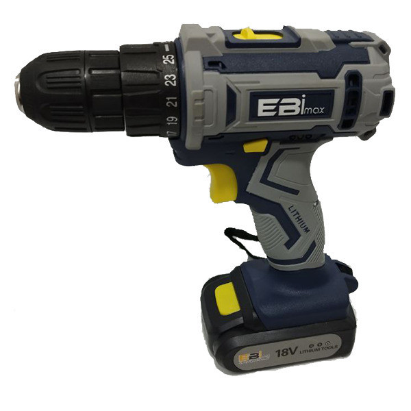 مجموعه 24 عددی دریل پیچ گوشتی شارژی 10 میلیمتری 18 ولت ابی مکس مدل EM-18V