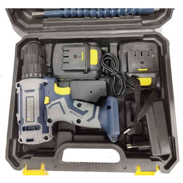 مجموعه 24 عددی دریل پیچ گوشتی شارژی 10 میلیمتری 18 ولت ابی مکس مدل EM-18V