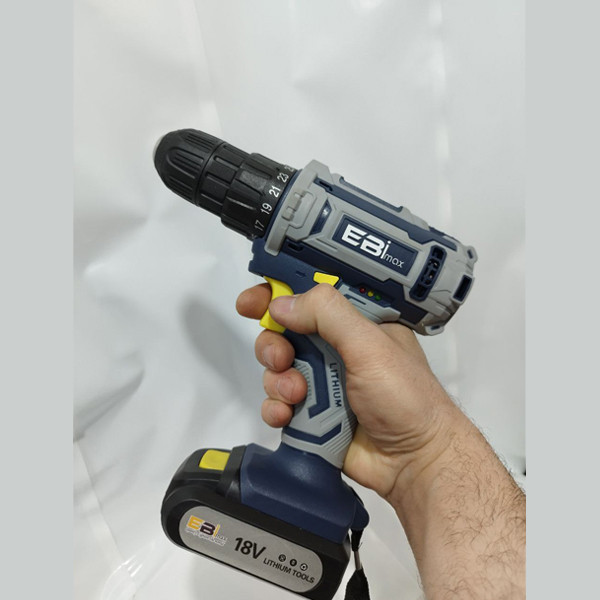 مجموعه 24 عددی دریل پیچ گوشتی شارژی 10 میلیمتری 18 ولت ابی مکس مدل EM-18V