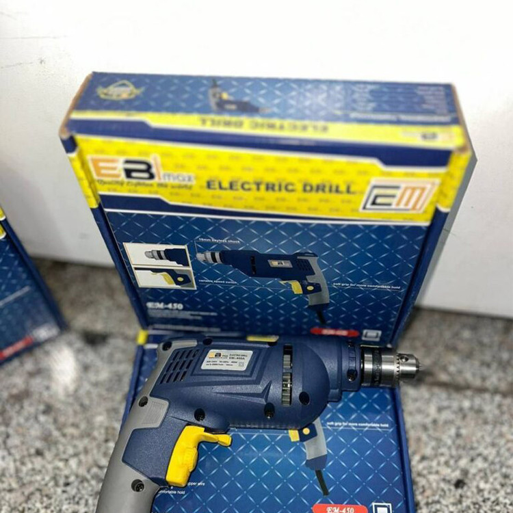 دریل پیچ گوشتی شارژی 10 میلیمتری 450 وات ابی مکس مدل EM-450