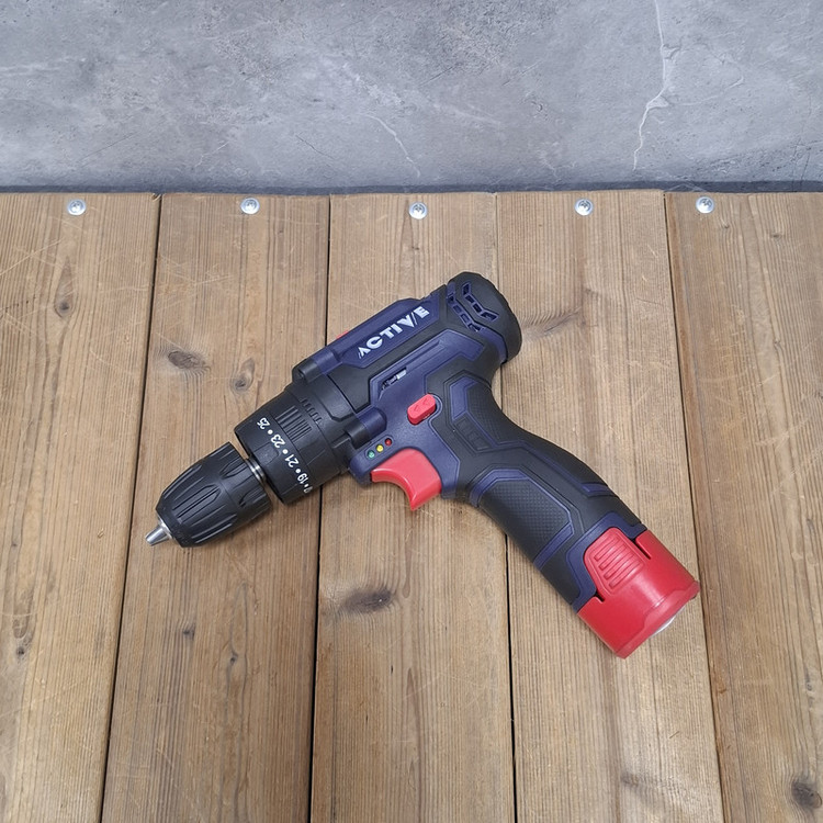 دریل چکشی شارژی صنعتی 10 میلی متری 12 ولت اکتیو مدل 10mm کد 33 مجموعه 28 عددی